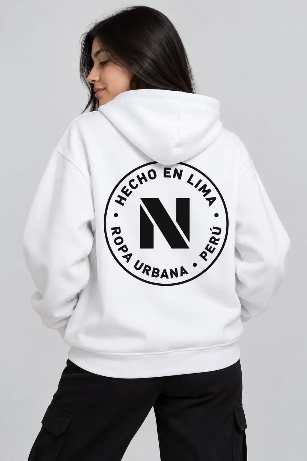 Polera Sello Espalda Blanca