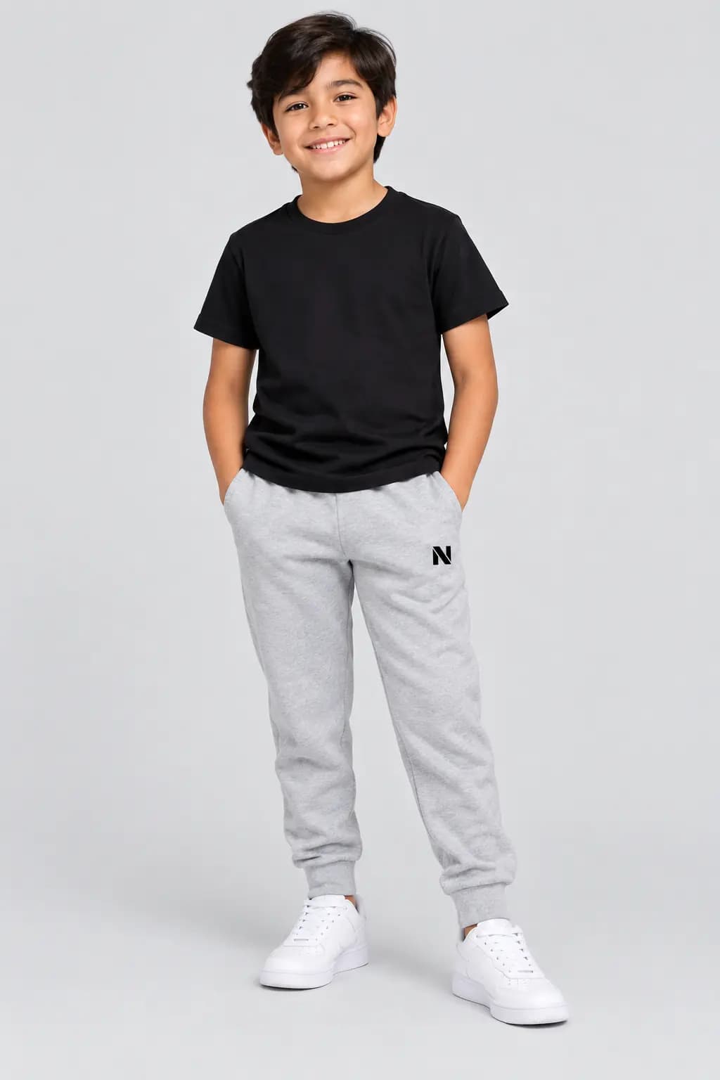 Buzo Jogger Gris Niño