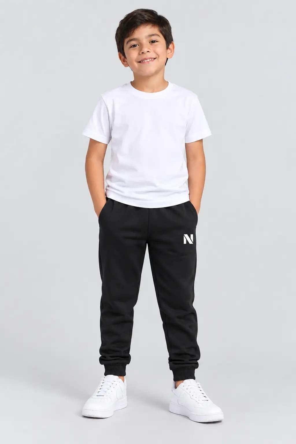 Buzo Jogger Negro Niño