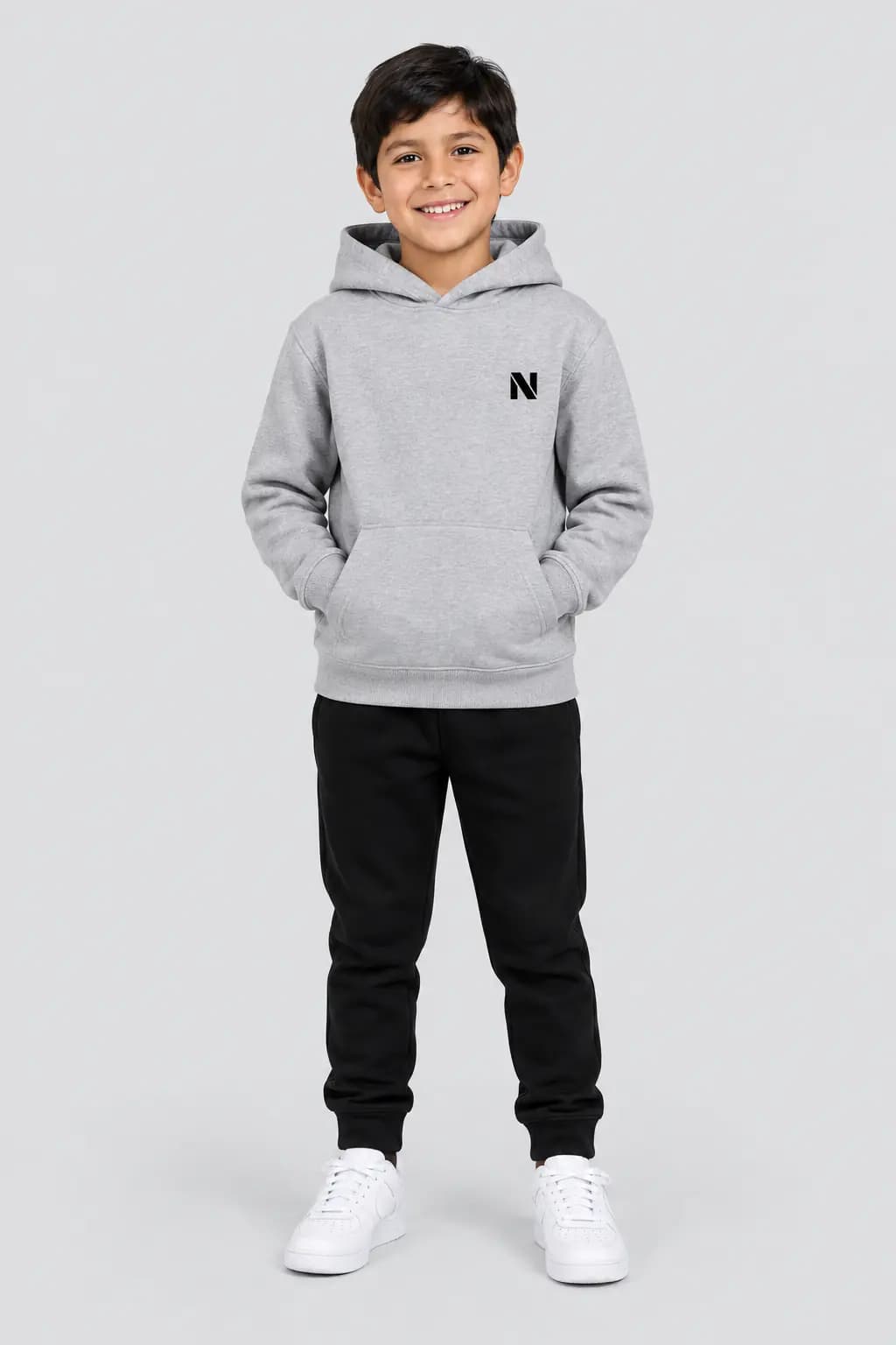 Polera Isotipo Gris Niño