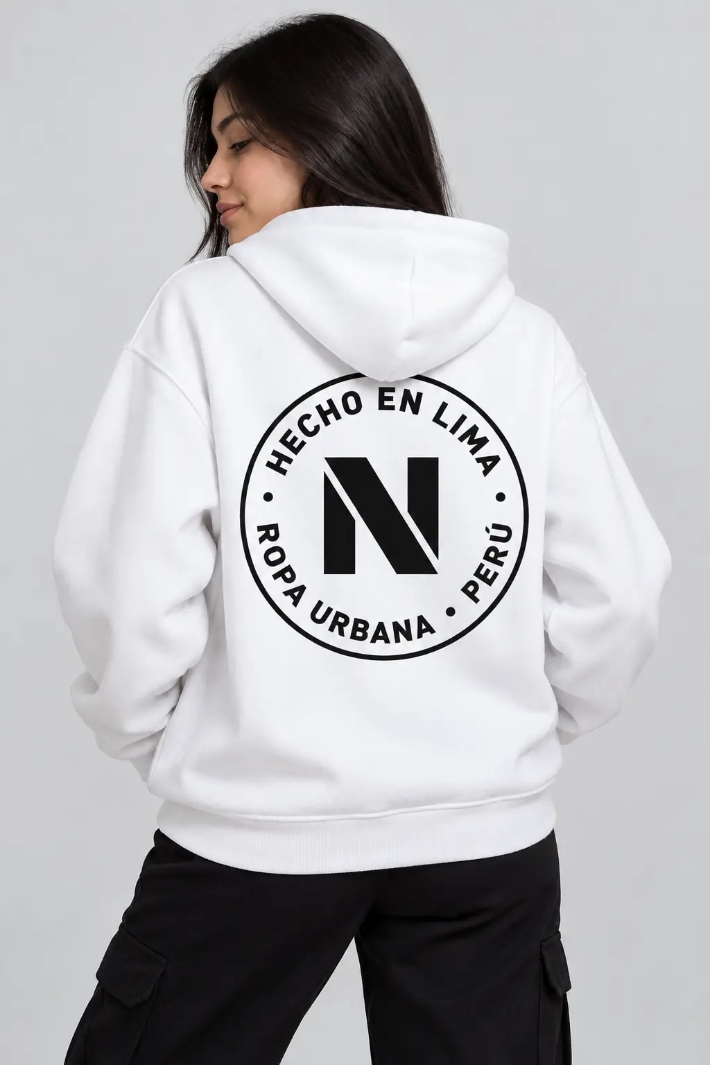Polera Sello Espalda Blanca - imagen 1
