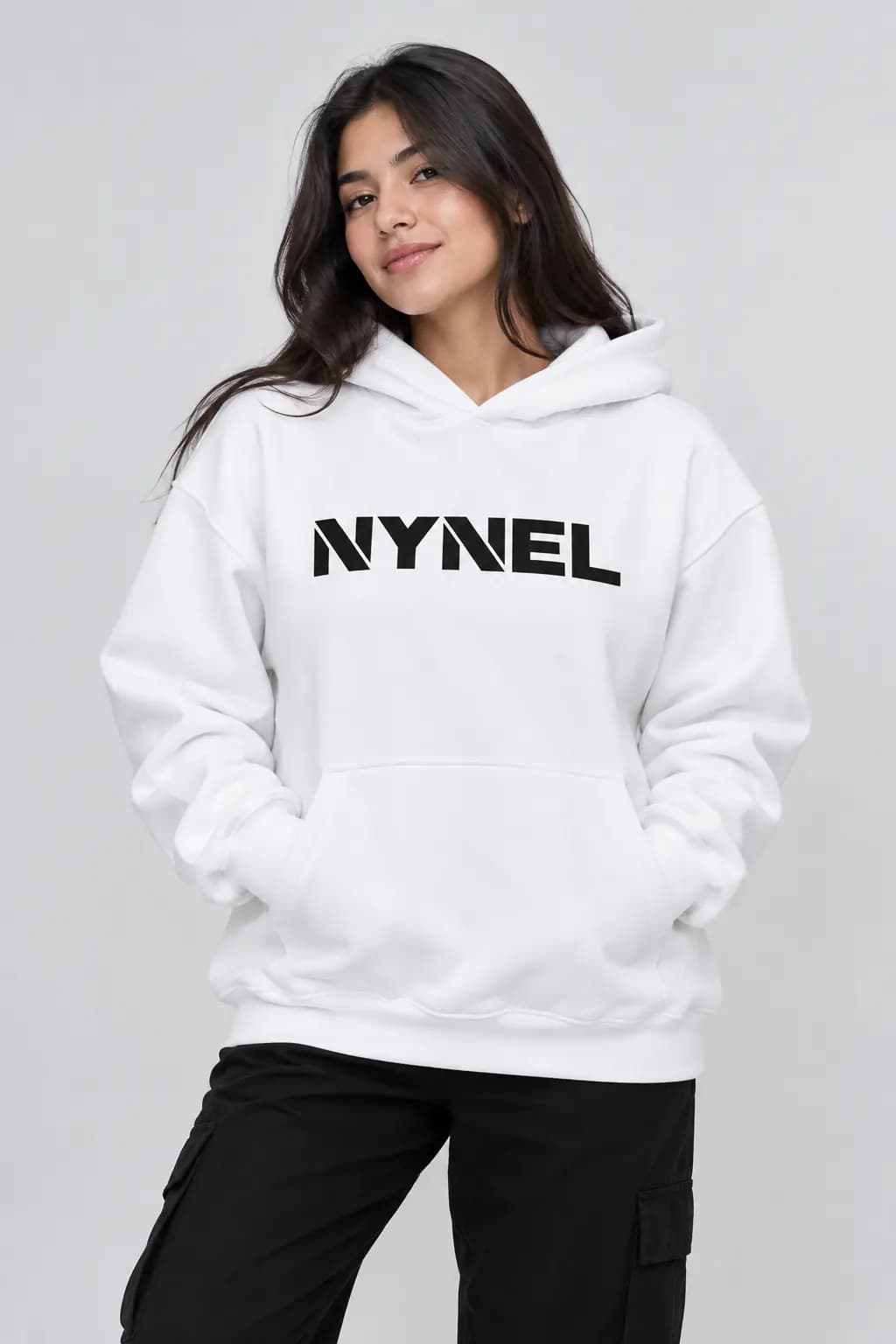 Polera Oversize Logotipo Blanca