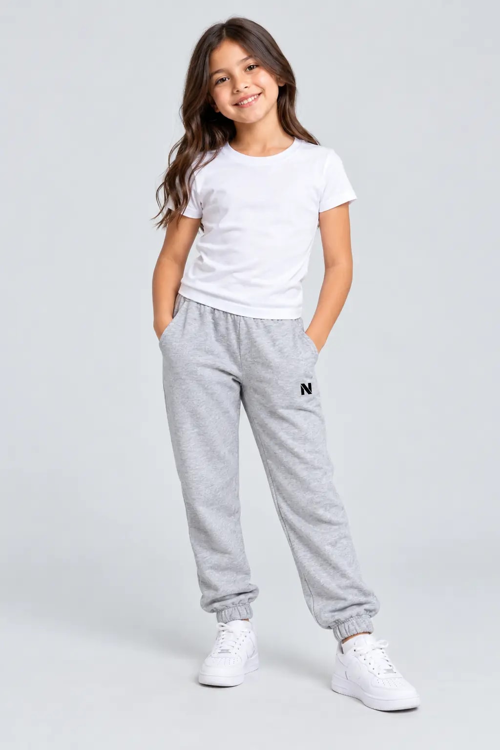 Buzo Jogger Gris Niña - imagen 1